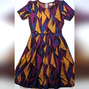 LuLaRoe Jacquard Amelia Dress M